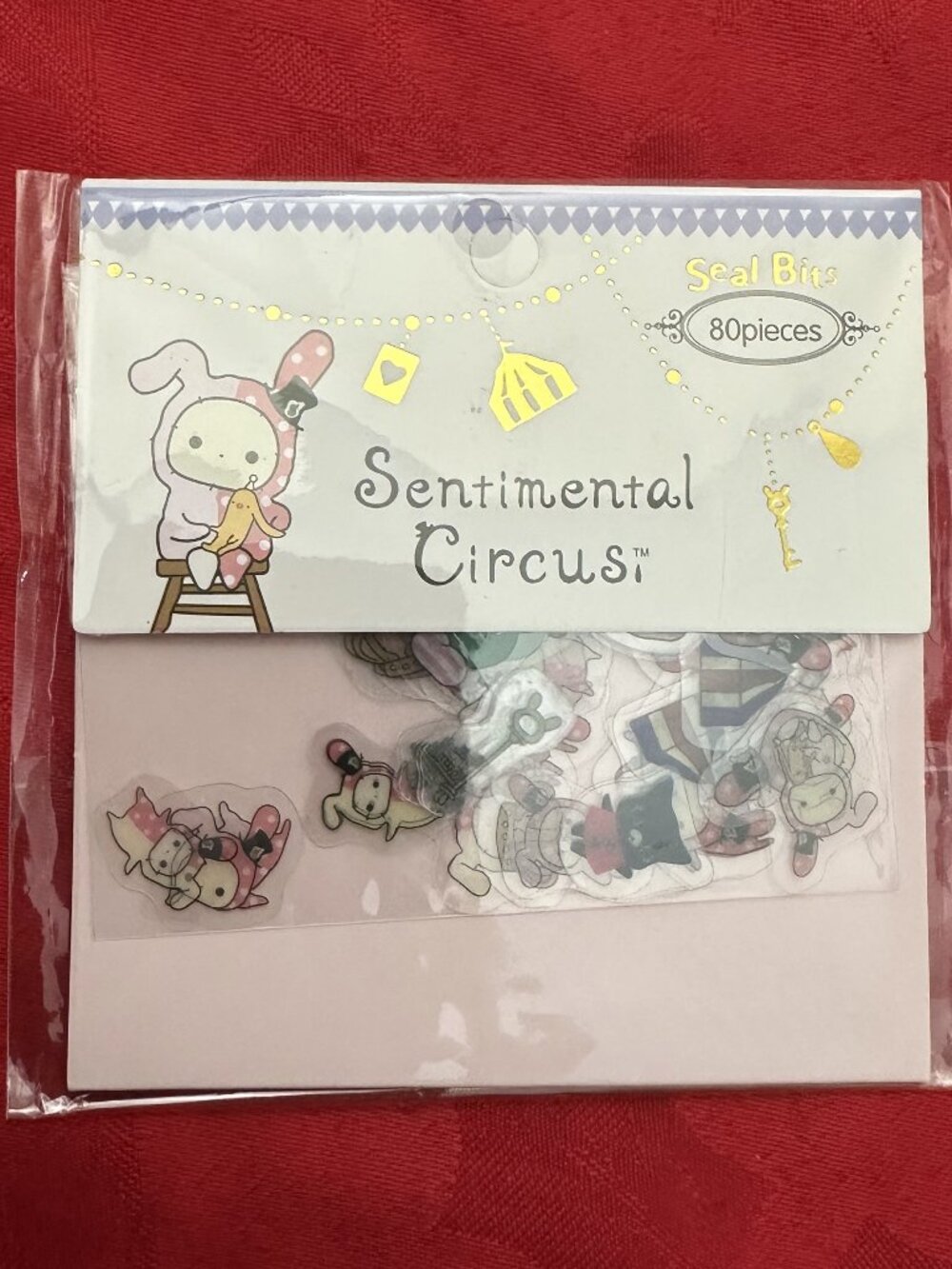 3 For $25 - San-X Japan Sentimental Circus "Seal Bits" Sticker Pack